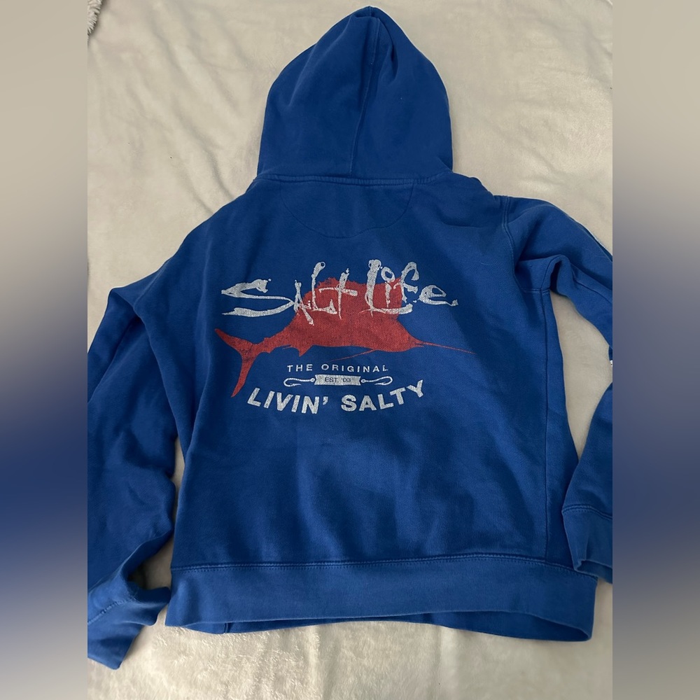 salt life hoodie size small
